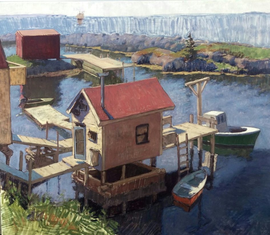 _Big Painting of Blue Rocks (In Progress- to be completed in 2019)_ by Tim McGuire, 200x170cm, Oil on LInen, 2018 $12,000 copy