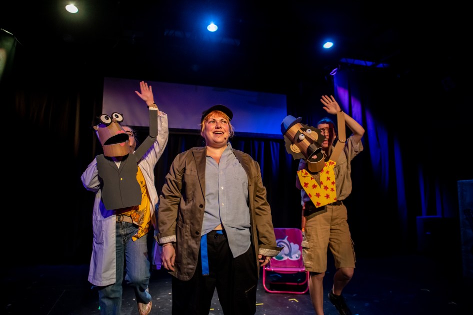 3. KATD - Giant Killer Shark The Musical - Amanda Mullally, Sarah Richardson and Alynne Sinnema - photo by Stoo Metz